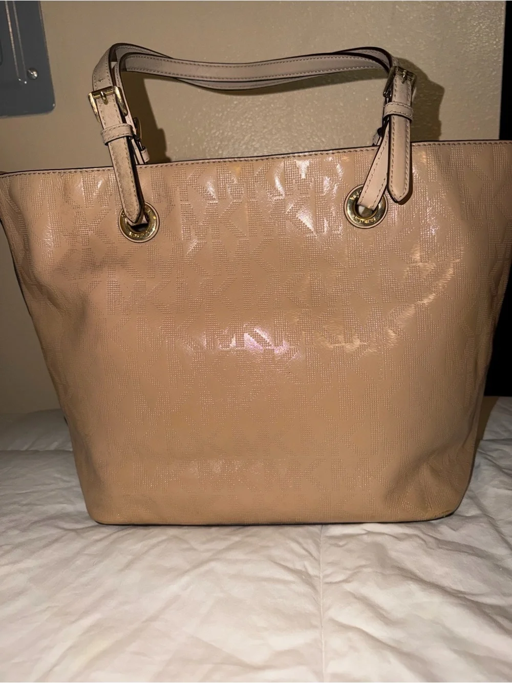 Michael Kors Beige/Tan Leather Tote